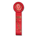 11" Stock Rosettes/Trophy Cup On Medallion - 2ND PLACE